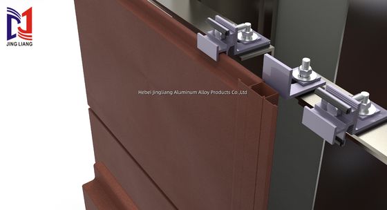 높은 내구성을 가진 20mm 패널에 대한 테라코타 환기 된 정면 지원 시스템