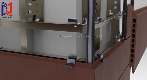 고성능 구조의 30mm 패널을 위한 테라코타 환기 대면지 지원 시스템